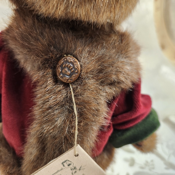 Boyd's Bears Mr Baybeary Plush Holiday Retired Teddy Bear with Tags & Stand - Picture 5 of 12